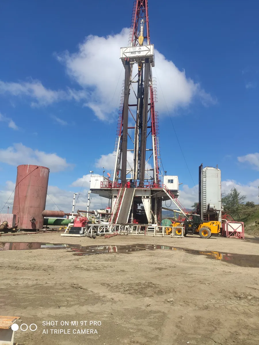 Drilling rig on location
